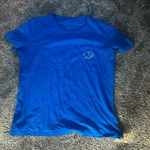 Blue short sleeve ivory Ella